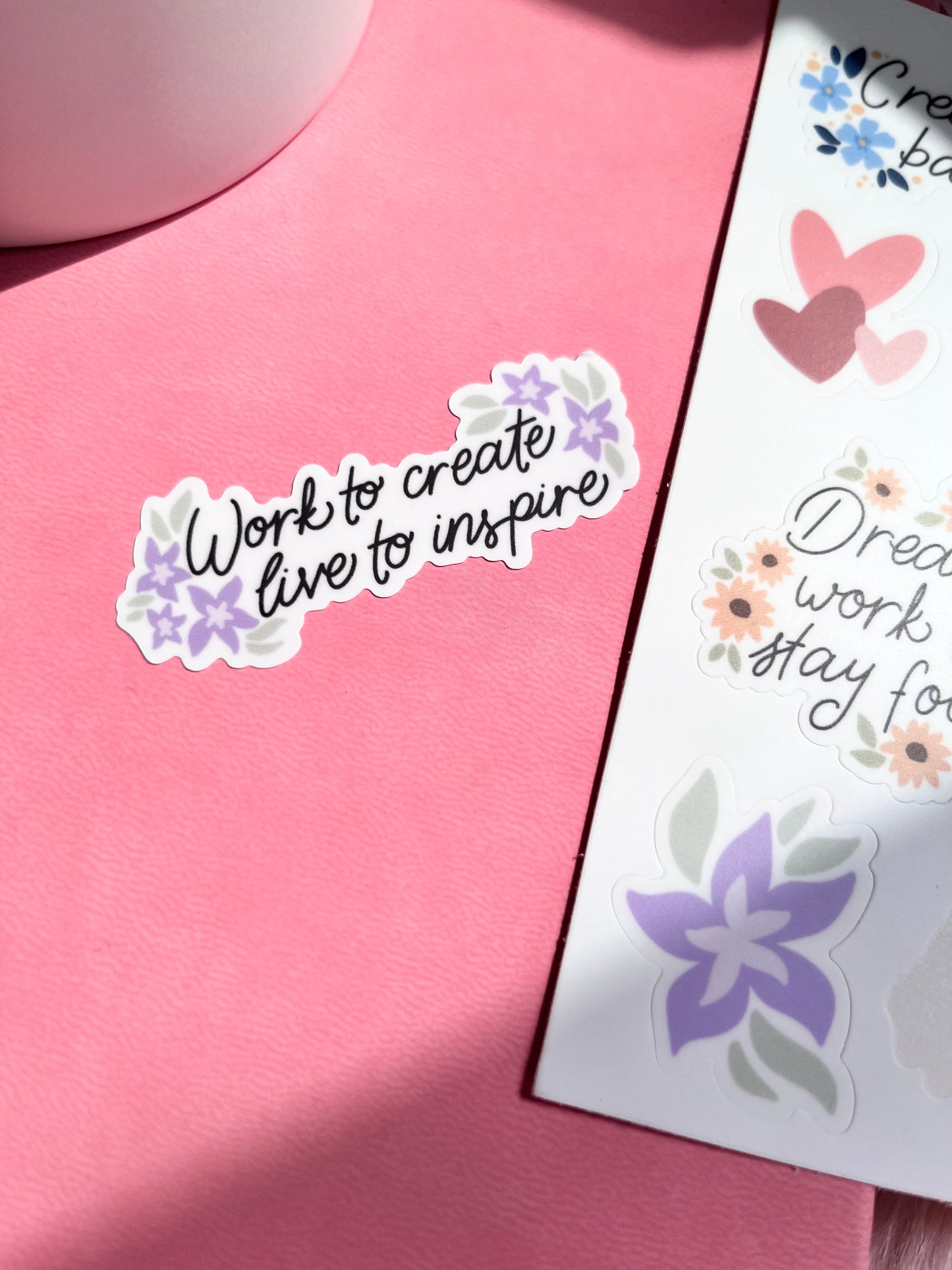 Florals & Quotes Sticker Sheet